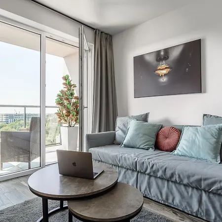 Lumina With Parking, Balcony Apartament Łódź